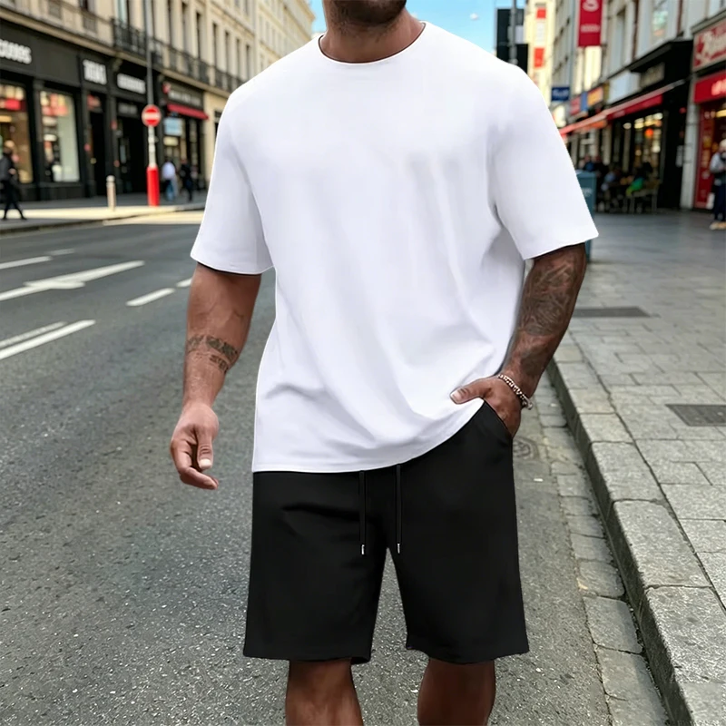 Men's T-Shirt Set Casual O Nec - Men'S Fashion For Summer 2026 บทวิจารณ์และราคา