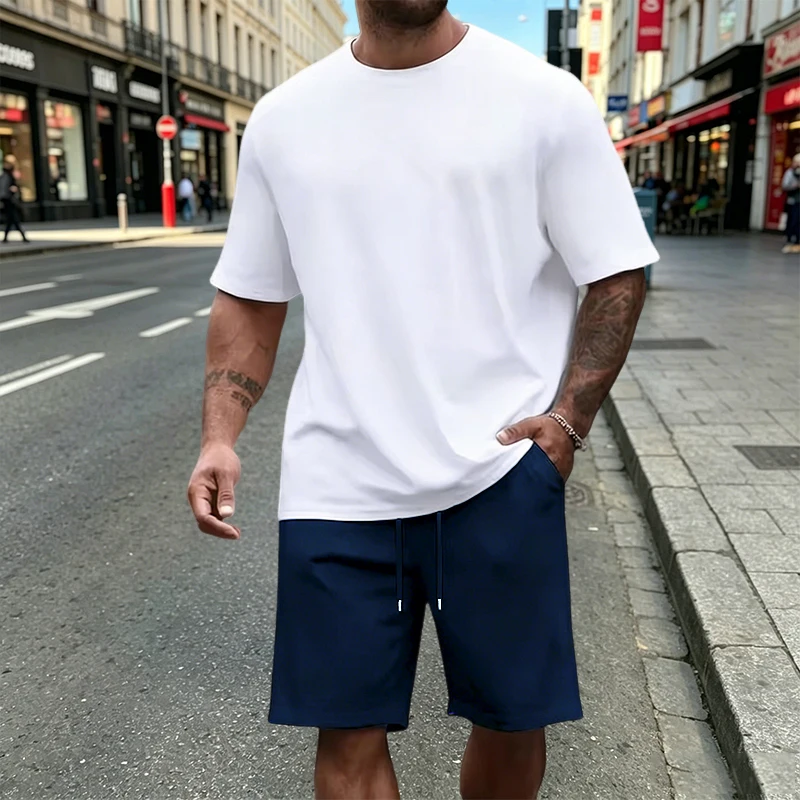 Men's T-Shirt Set Casual O Nec - Men'S Fashion For Summer 2026 บทวิจารณ์และราคา