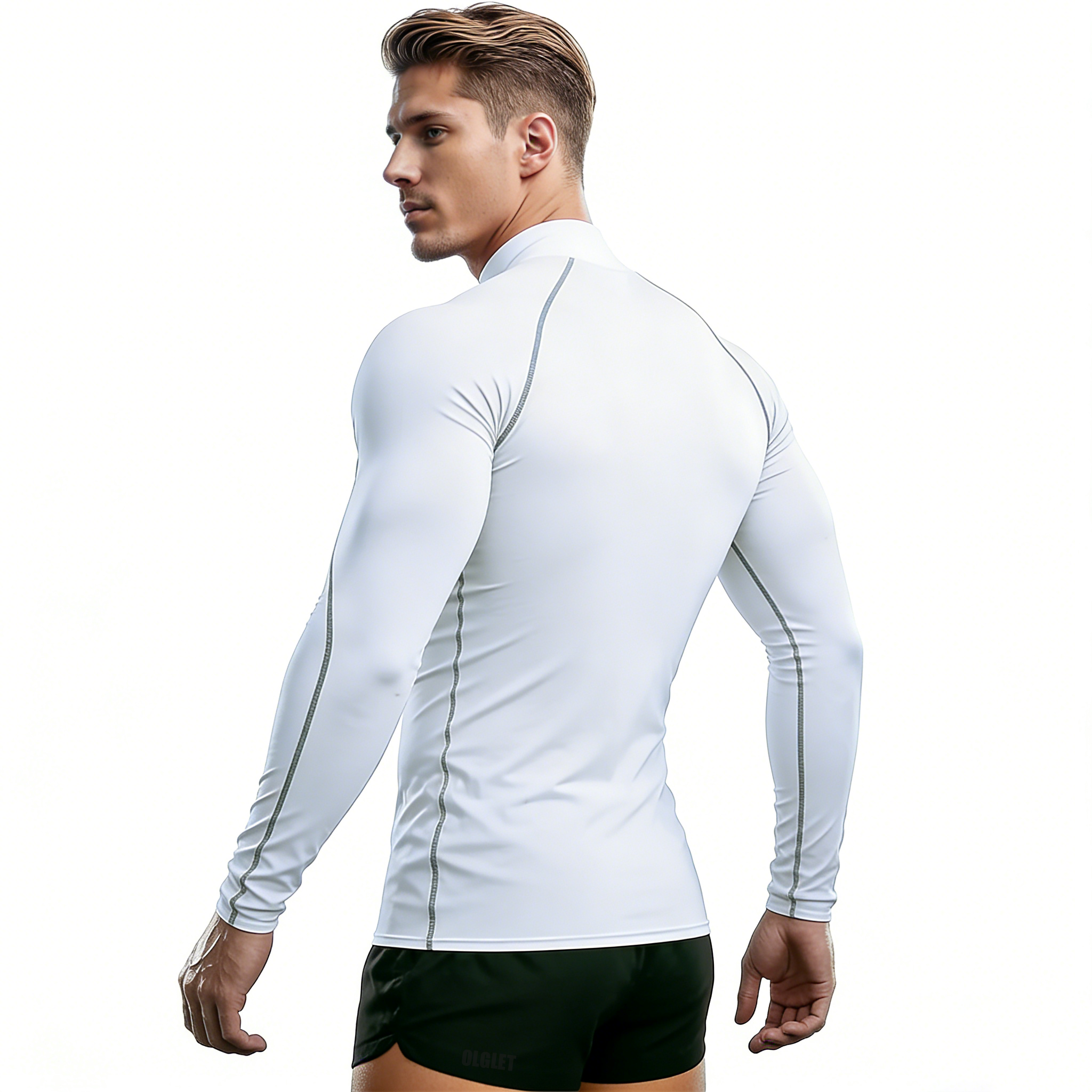 Sport T-shirt Men Compression  - Compression Shirt Workout บทวิจารณ์และราคา