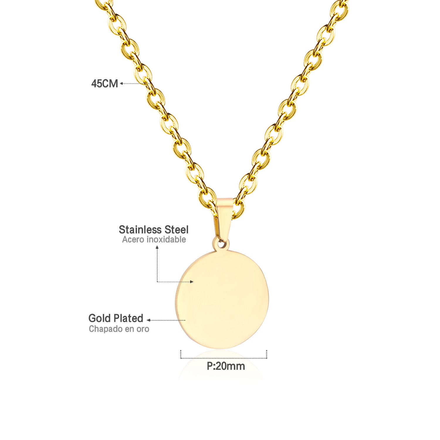 LUXUSTEEL Simple Tag Pendant N - Mens Fashion Discord บทวิจารณ์และราคา