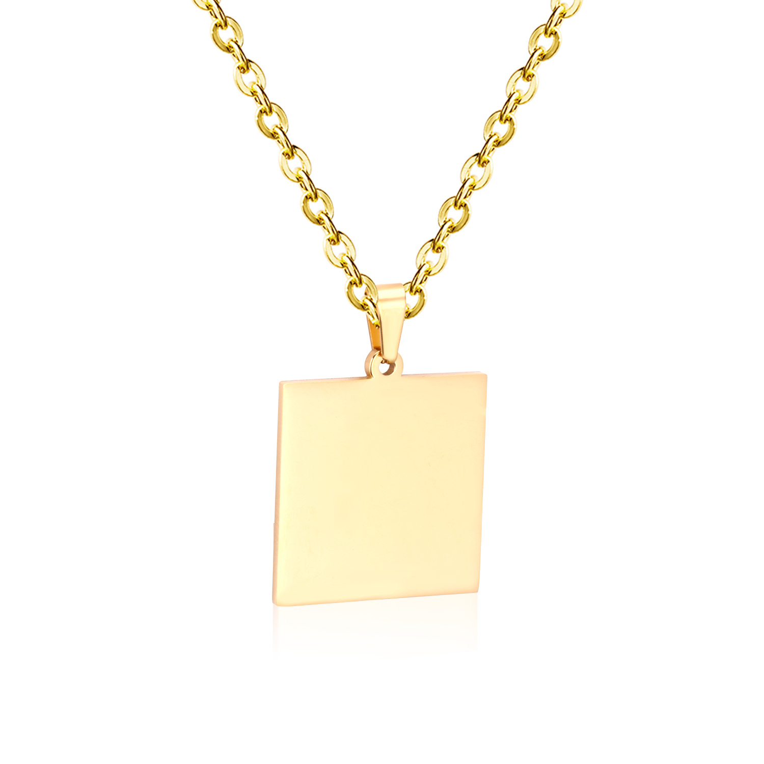 LUXUSTEEL Simple Tag Pendant N - Mens Fashion Discord บทวิจารณ์และราคา