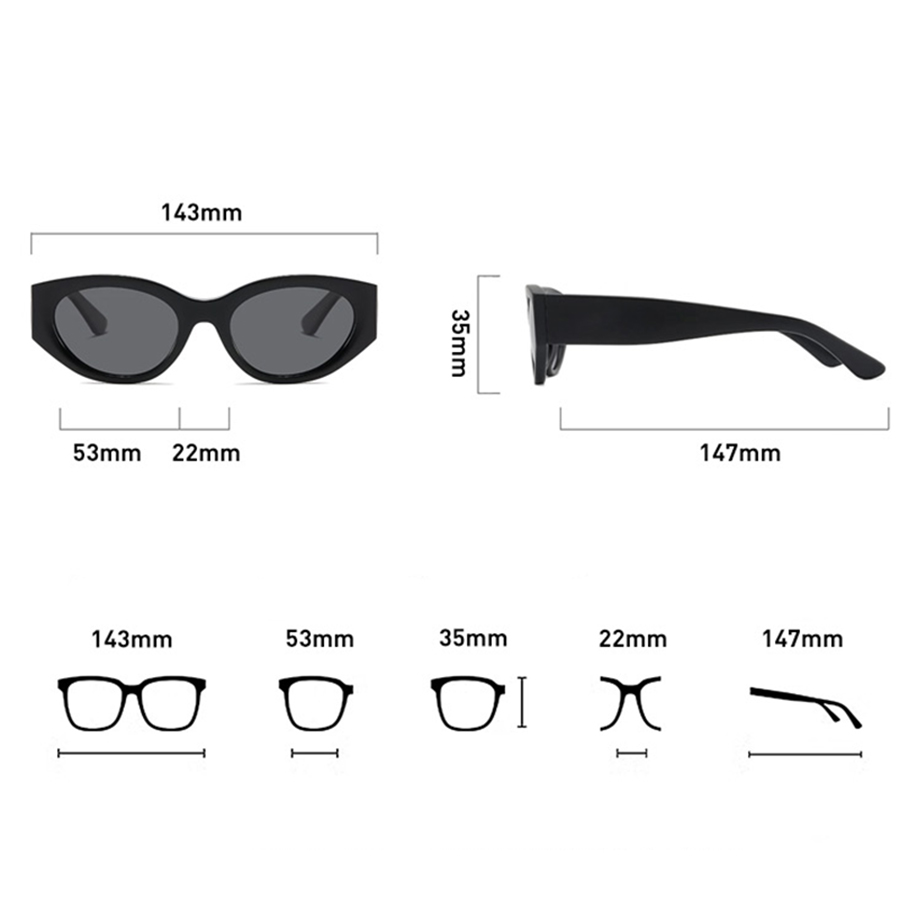 Women Men Classic Cat-Eye Pola - Men'S Fashion Accessories บทวิจารณ์และราคา