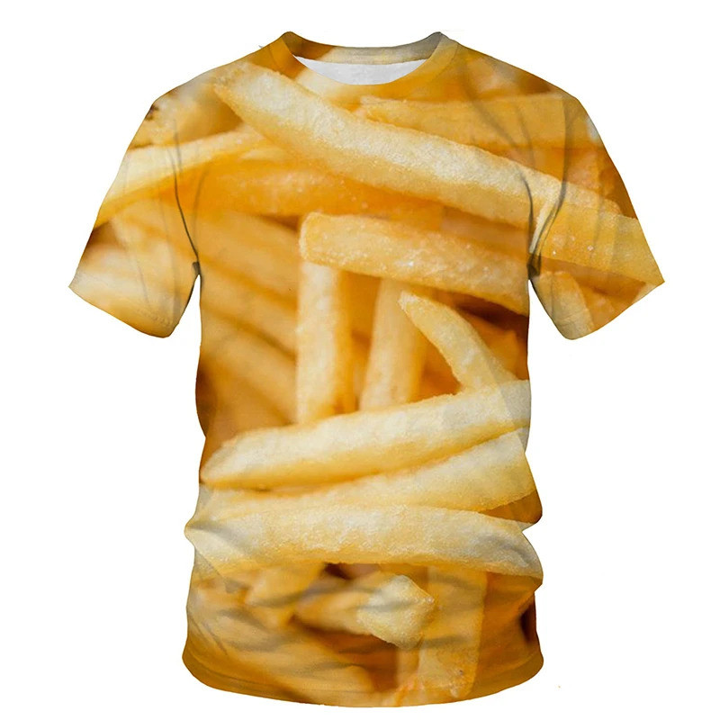 Funny Fried Eggs 3D Printed T- - Men'S Fashion Hamburg บทวิจารณ์และราคา