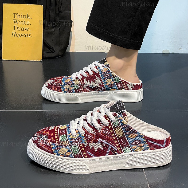 Fashion Men's Canvas Shoes Spr - Mens Fashion Mullet บทวิจารณ์และราคา