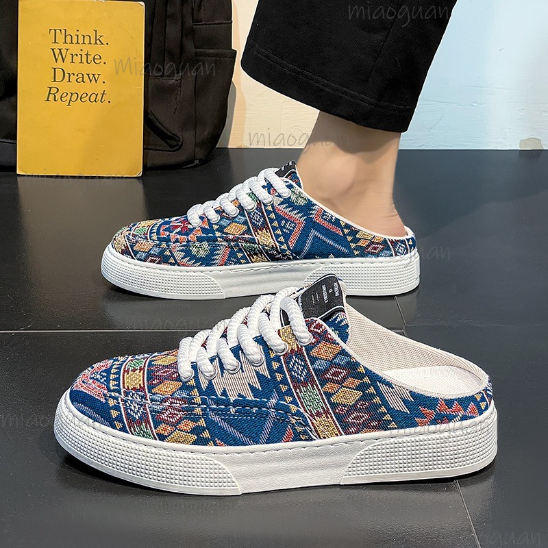 Fashion Men's Canvas Shoes Spr - Mens Fashion Mullet บทวิจารณ์และราคา
