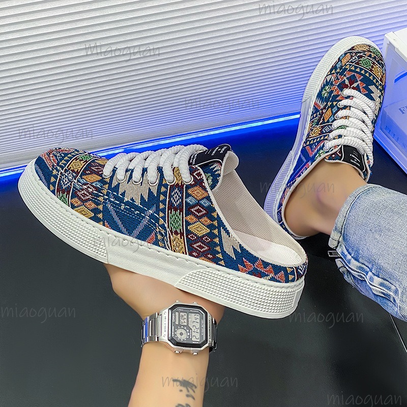 Fashion Men's Canvas Shoes Spr - Mens Fashion Mullet บทวิจารณ์และราคา