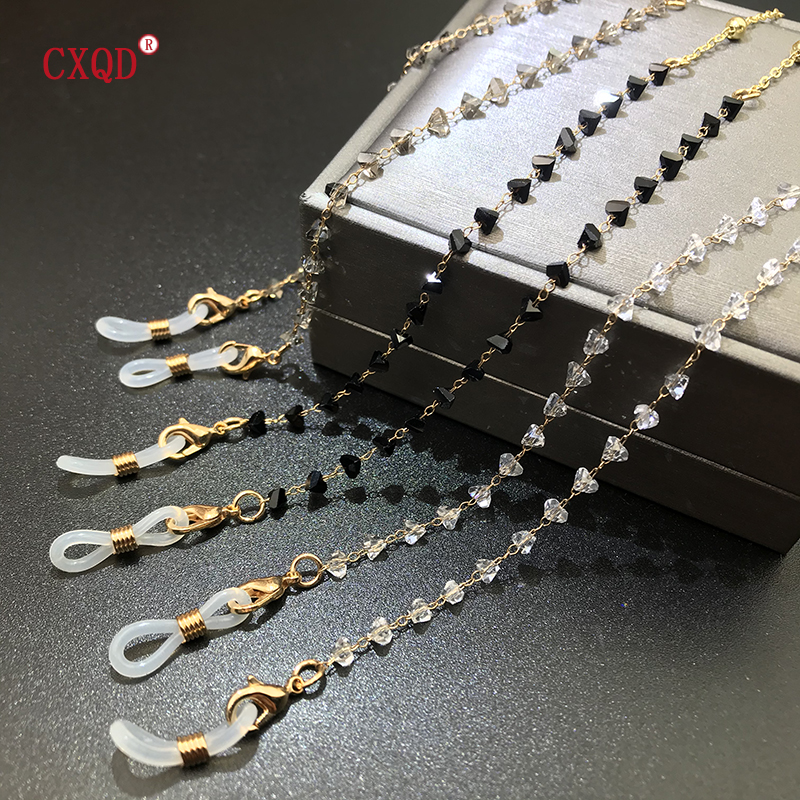 Colorful Triangular Glass Bead - Men'S Fashion Gold Chain บทวิจารณ์และราคา