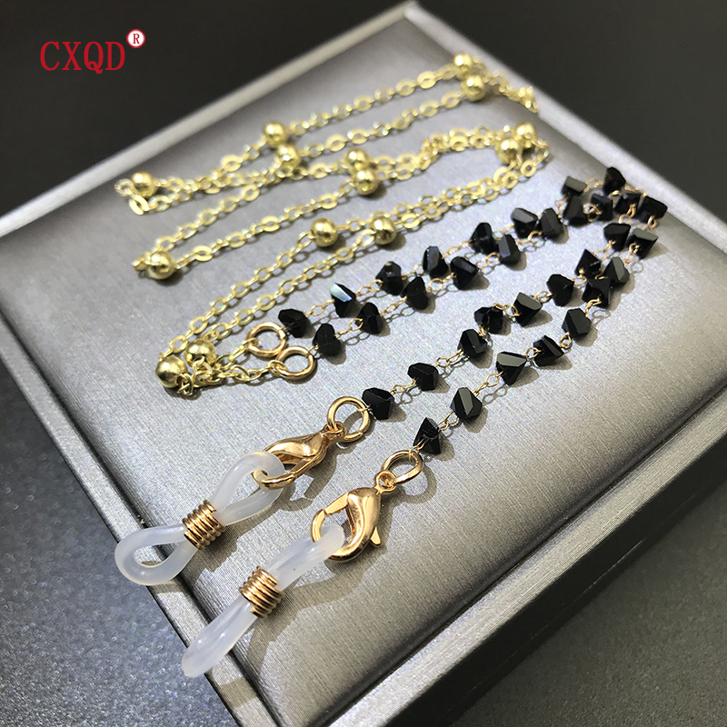 Colorful Triangular Glass Bead - Men'S Fashion Gold Chain บทวิจารณ์และราคา