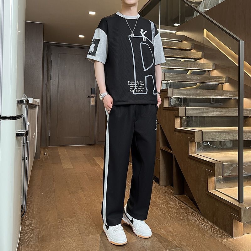 Summer Fashion Trendy Printed  - Mens Fashion Trend บทวิจารณ์และราคา