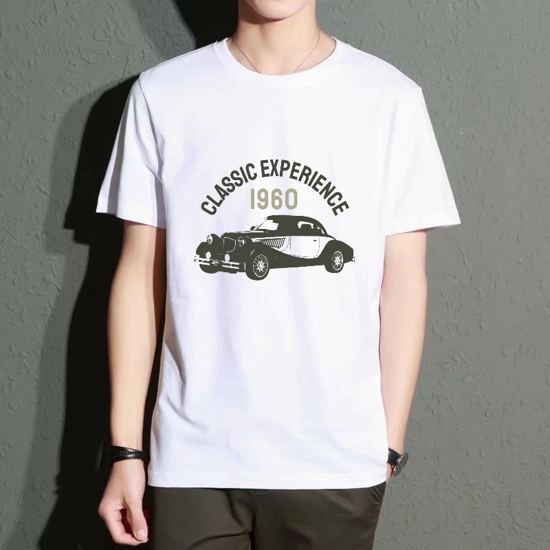 Men's Black Round-Neck Short-S - Men'S Fashion 1960S บทวิจารณ์และราคา