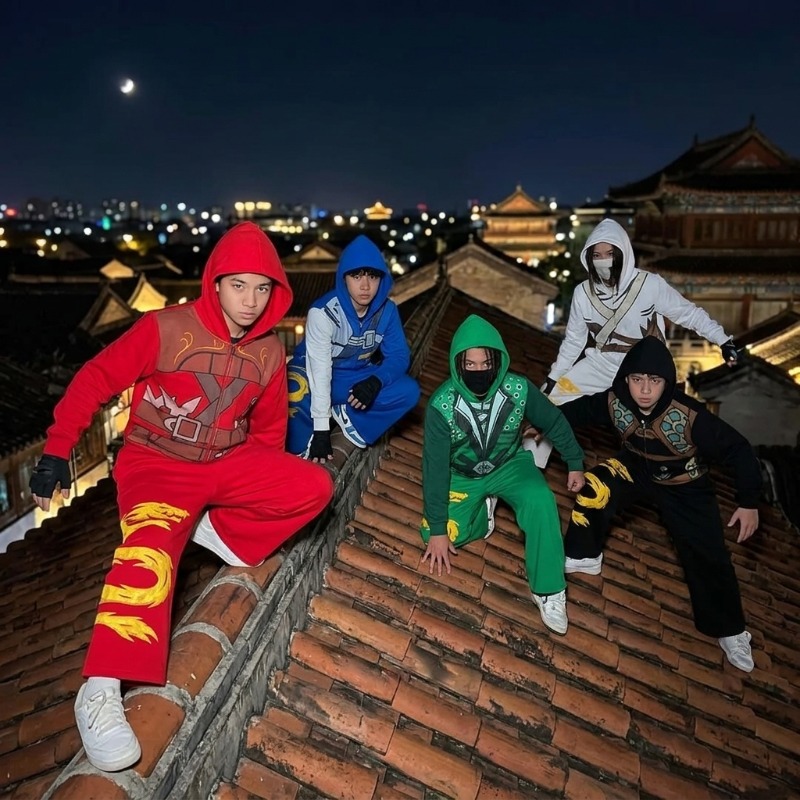 Ninja Warrior Armor Hoodie Set - Track Suit Men บทวิจารณ์และราคา