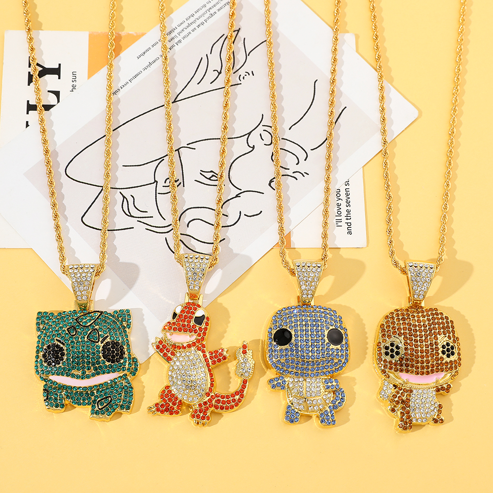 Diamond Studded Squirtle Neckl - Men'S Fashion Accessories บทวิจารณ์และราคา