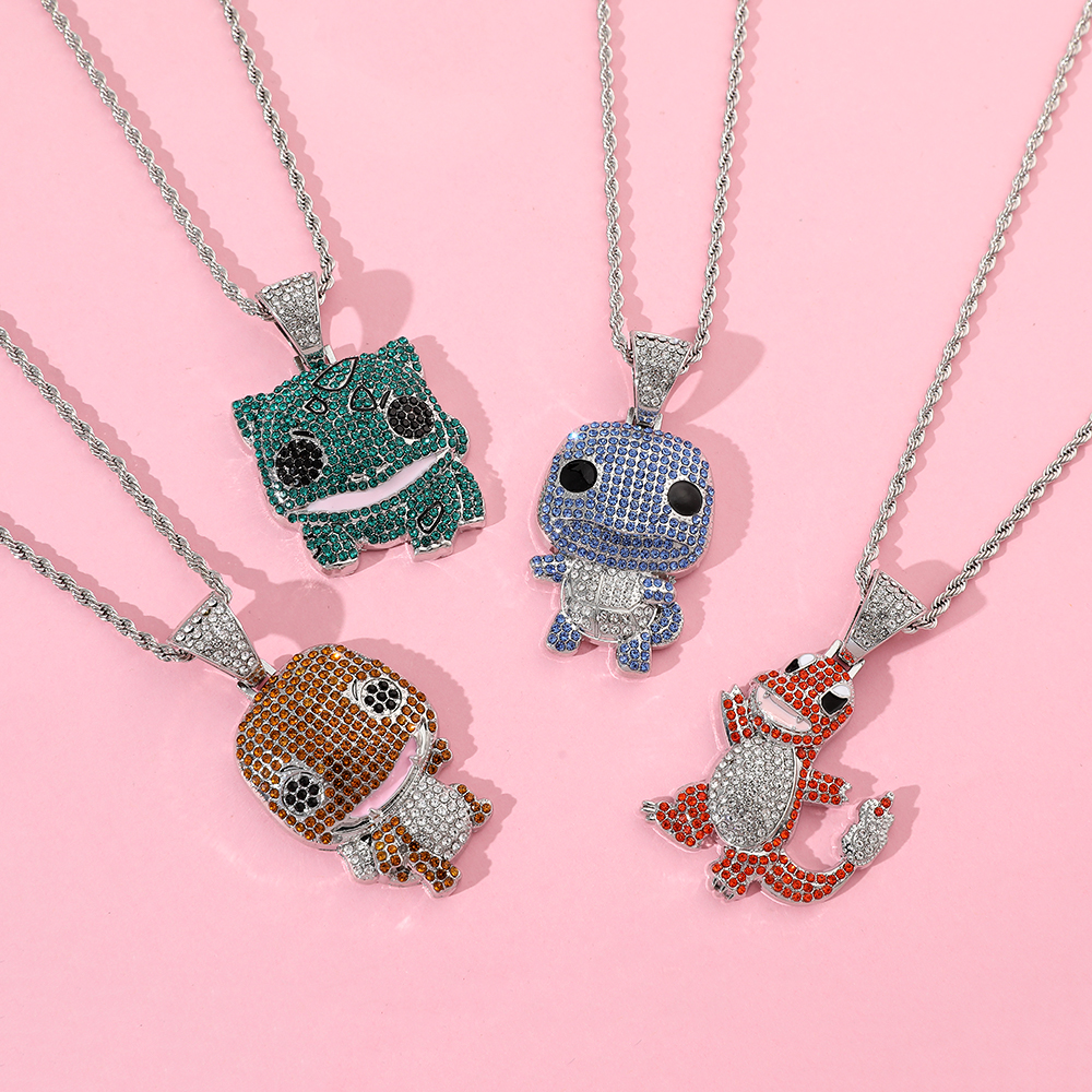 Diamond Studded Squirtle Neckl - Men'S Fashion Accessories บทวิจารณ์และราคา