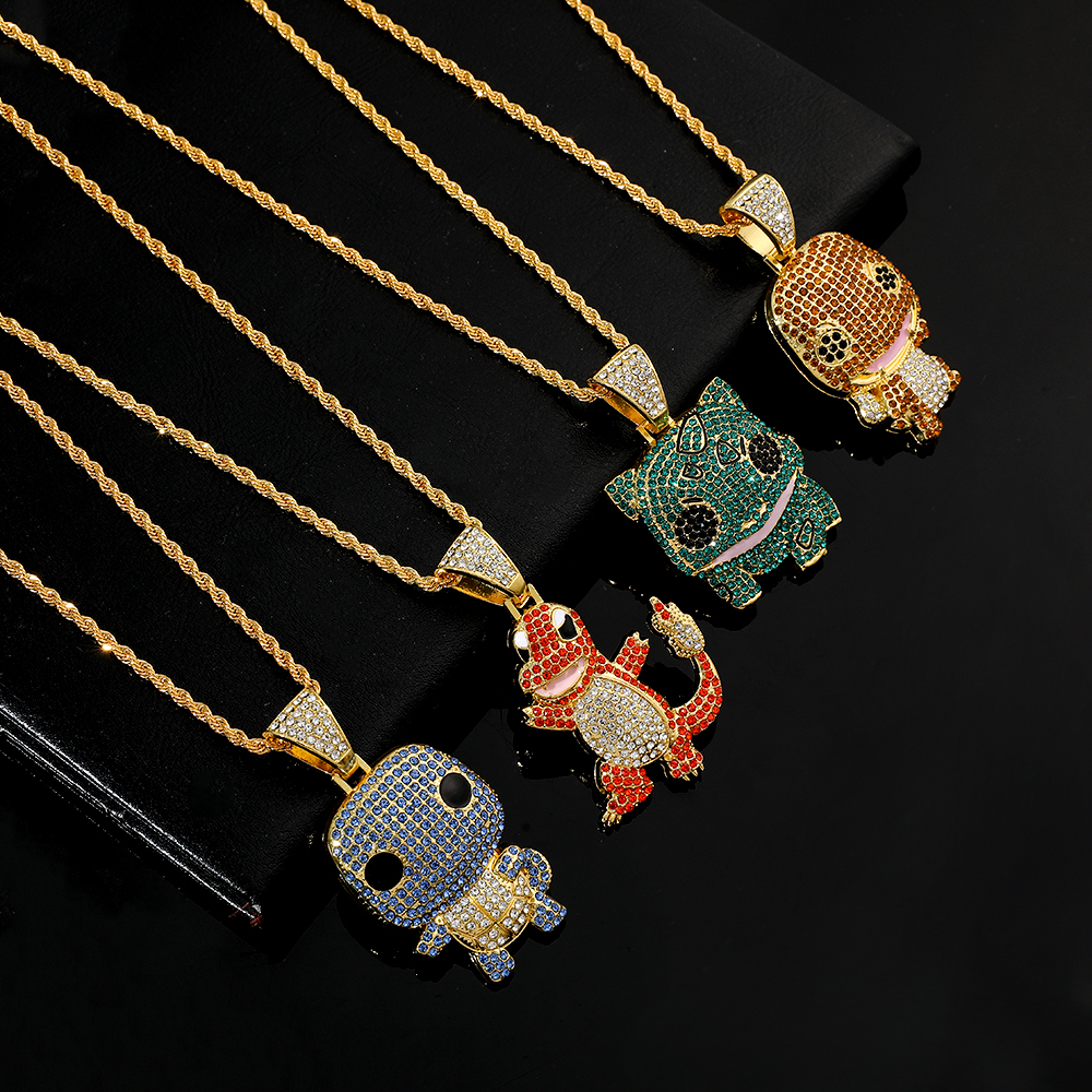 Diamond Studded Squirtle Neckl - Men'S Fashion Accessories บทวิจารณ์และราคา