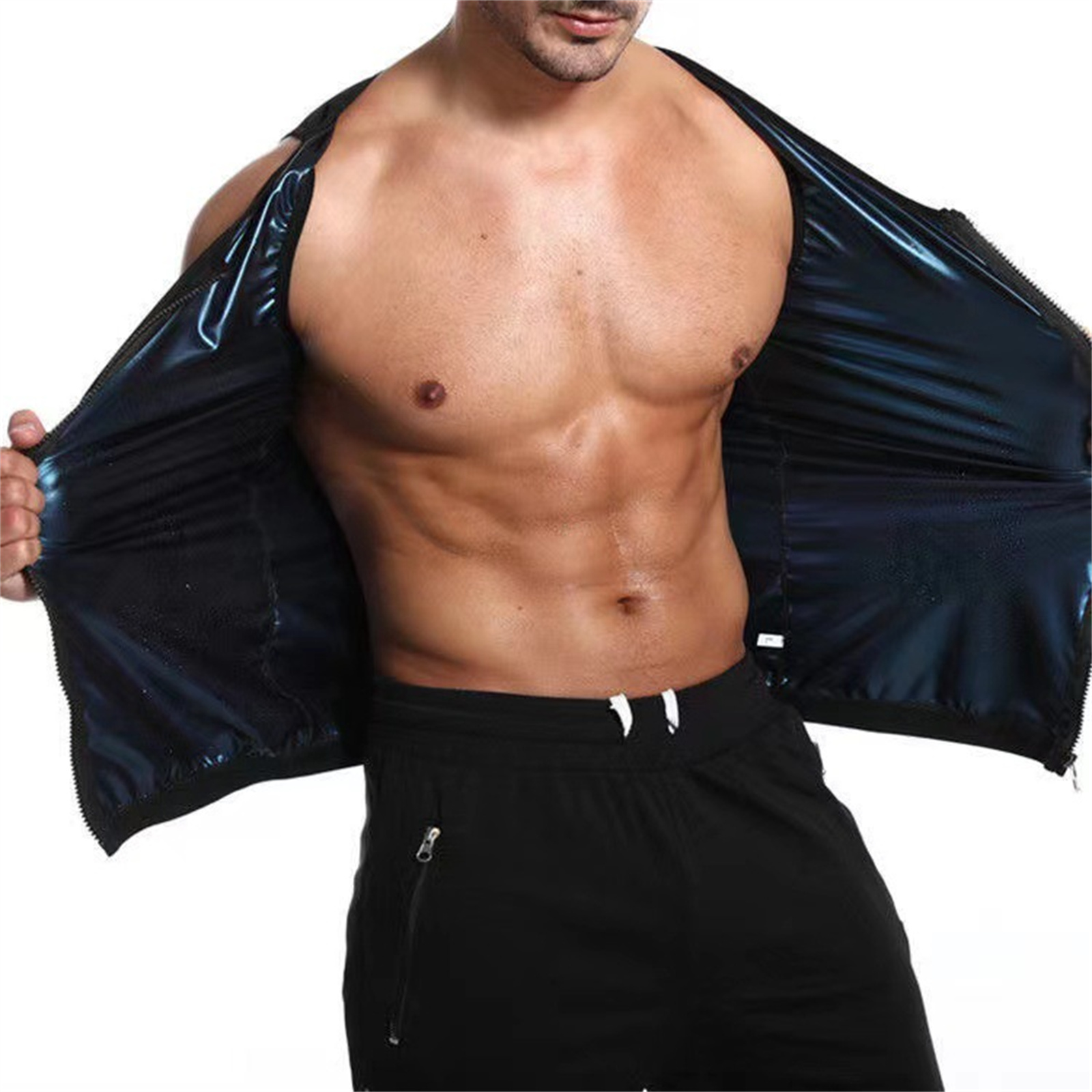 1pcs Sauna Sweat Suits Shirt V - Compression Shirt Workout บทวิจารณ์และราคา