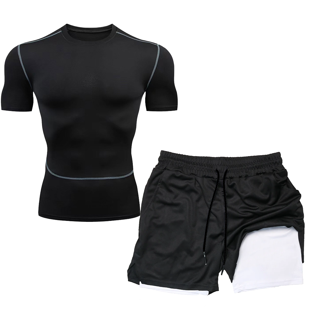 Compression Set Running Sport  - Compression Shirt Workout บทวิจารณ์และราคา