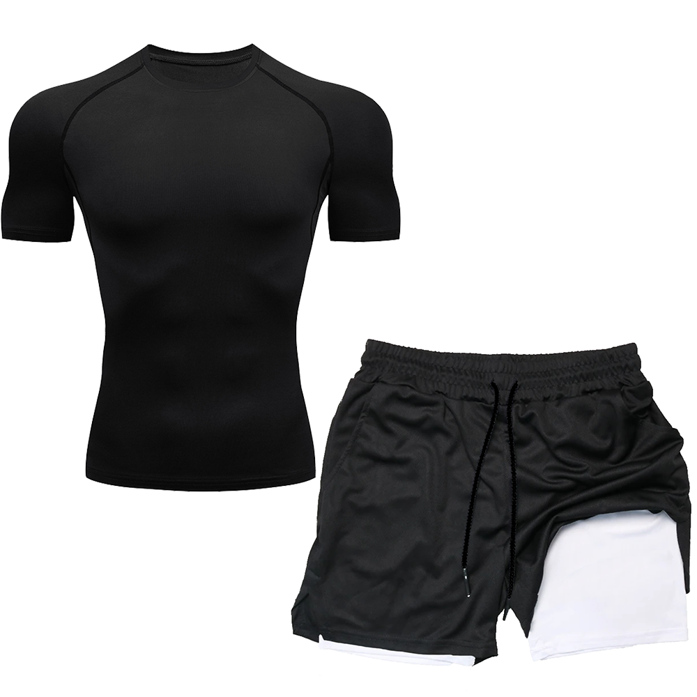 Compression Set Running Sport  - Compression Shirt Workout บทวิจารณ์และราคา