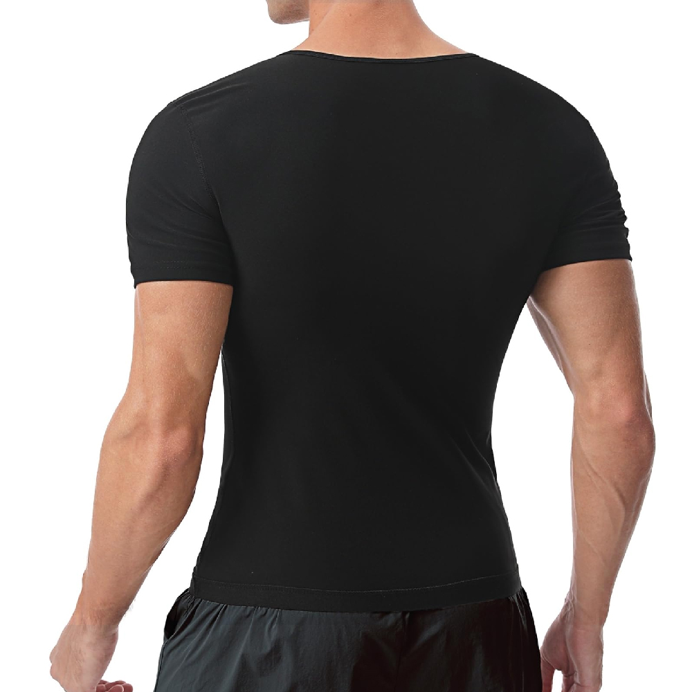 1PCS  Short Sleeve Sauna Shirt - Compression Shirt Workout บทวิจารณ์และราคา