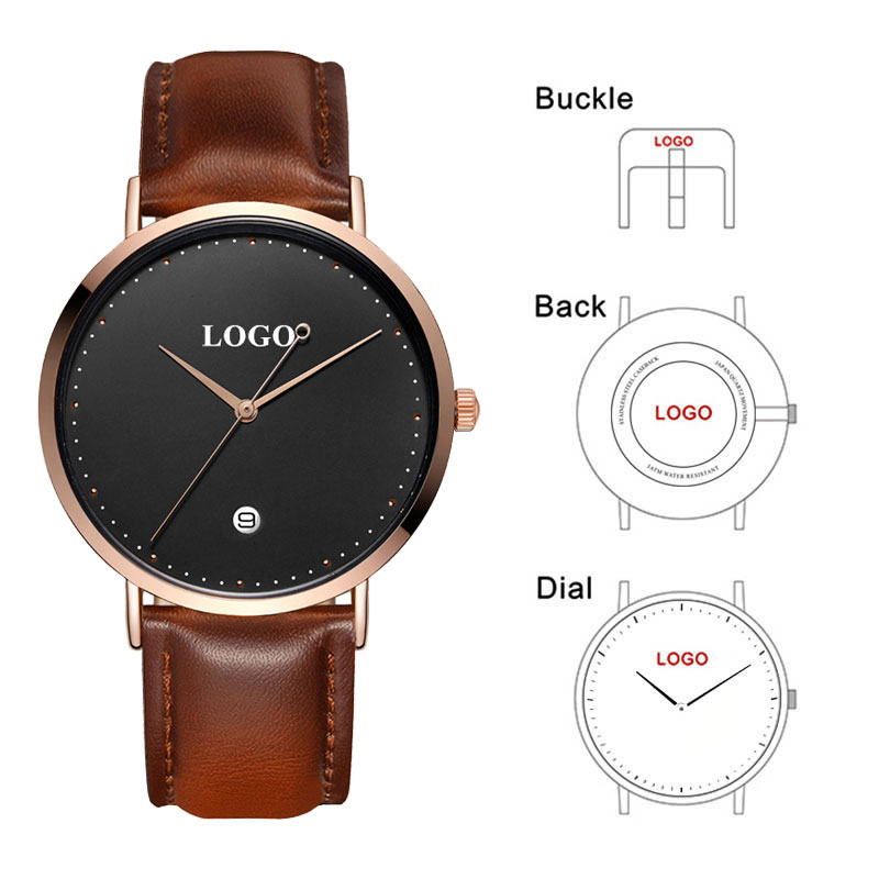 CL026  Black Rose Gold Build B - Men'S Fashion Logo บทวิจารณ์และราคา