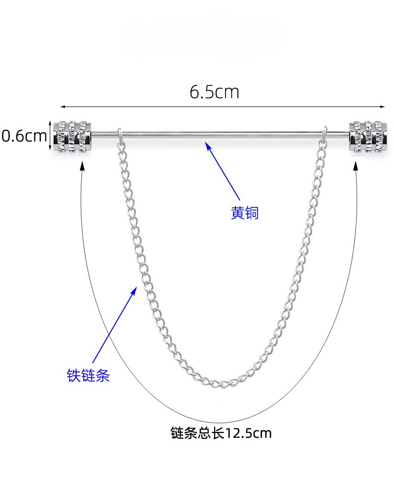 New Men's Brooch for Shirt Sta - Men'S Fashion Accessories บทวิจารณ์และราคา