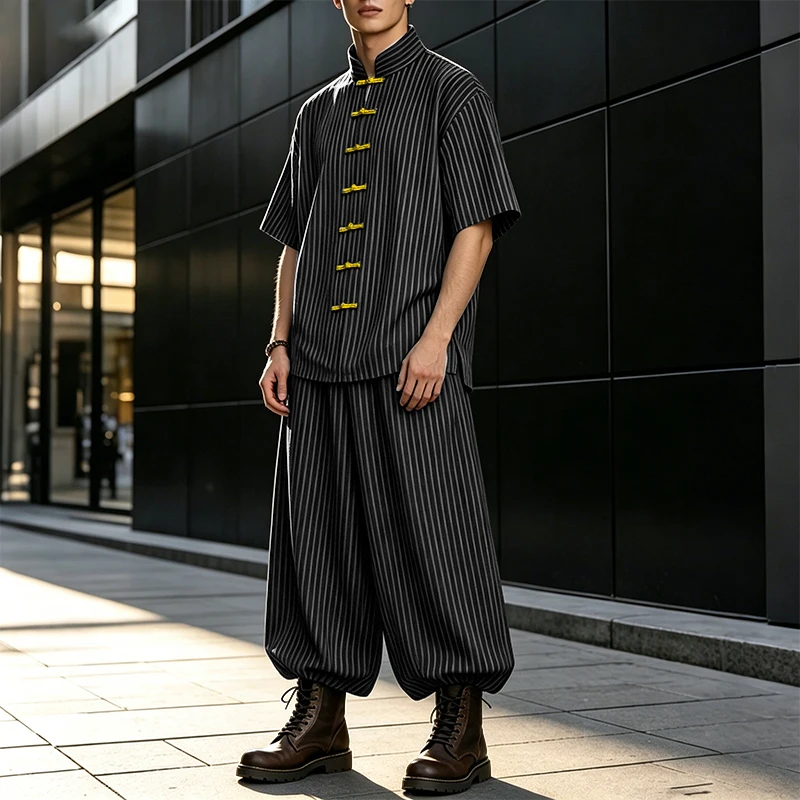 INCERUN Men's Sets Striped Pat - Track Suit Men บทวิจารณ์และราคา