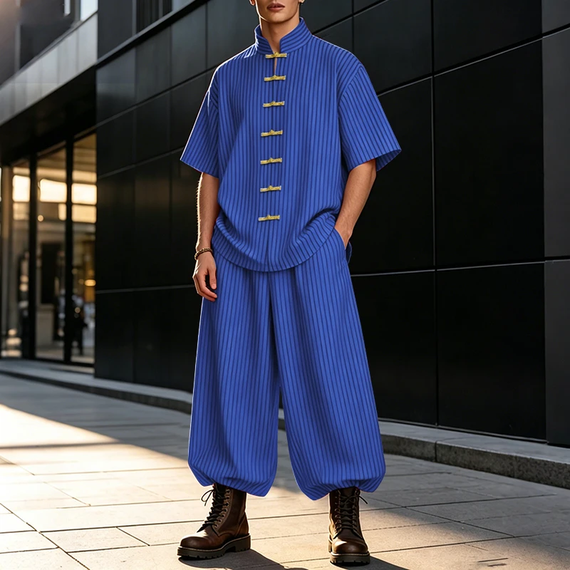INCERUN Men's Sets Striped Pat - Track Suit Men บทวิจารณ์และราคา