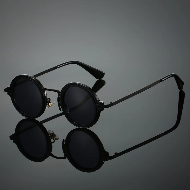 New Retro Metal Round Frame Su - Men'S Fashion Accessories บทวิจารณ์และราคา