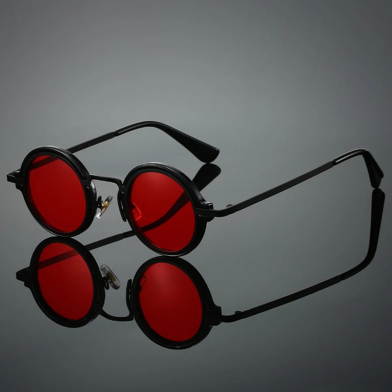 New Retro Metal Round Frame Su - Men'S Fashion Accessories บทวิจารณ์และราคา