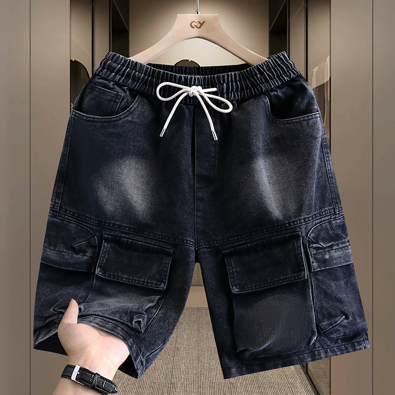 Men's Cargo Shorts New Summer  - Men'S Fashion Jeans บทวิจารณ์และราคา