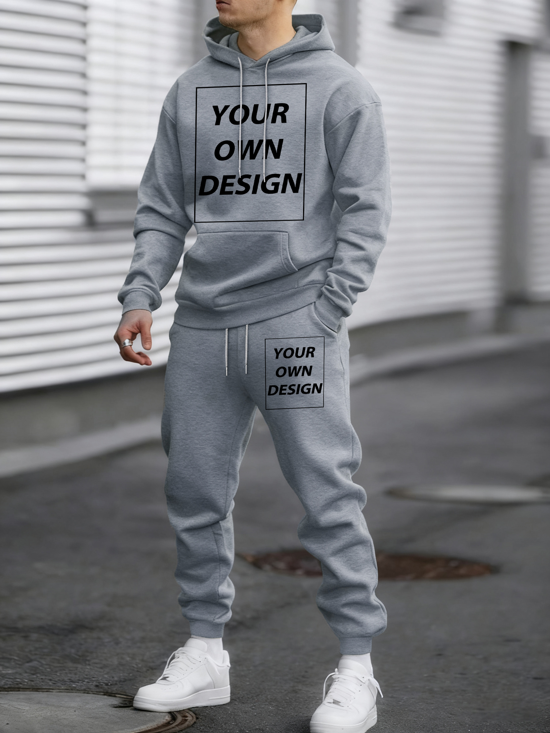 Spring Autumn Hoody Set Custom - Men'S Fashion Logo บทวิจารณ์และราคา