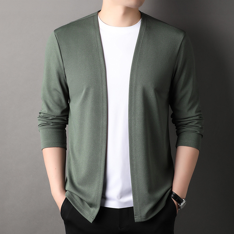 Spring Autumn Knit Cardigan Me - Mens Fashion Mullet บทวิจารณ์และราคา