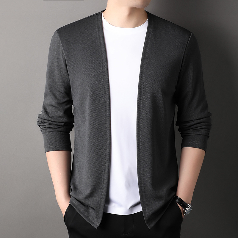 Spring Autumn Knit Cardigan Me - Mens Fashion Mullet บทวิจารณ์และราคา