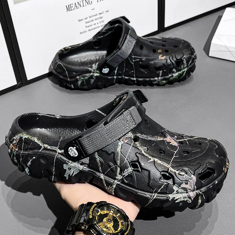 Summer Women's and Men's Clogs - Mens Fashion Mullet บทวิจารณ์และราคา
