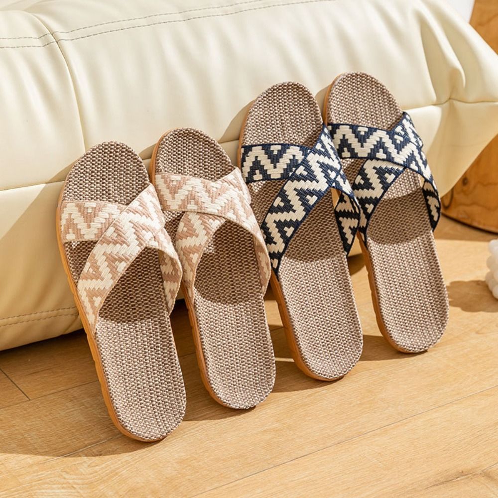 Fashion Ethnic Style Linen Cro - Men'S Fashion Shoes บทวิจารณ์และราคา